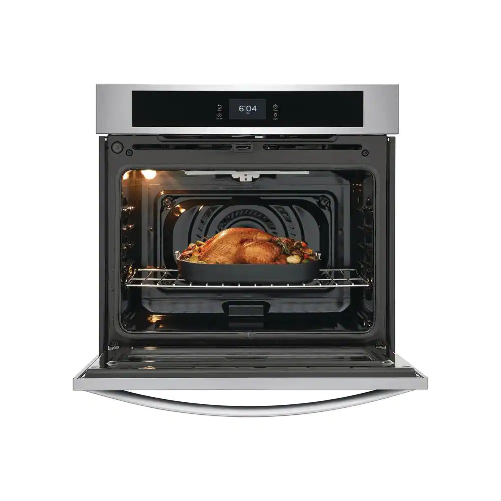 30 In. Single Electric Built-In Wall Oven with Convection in Stainless Steel