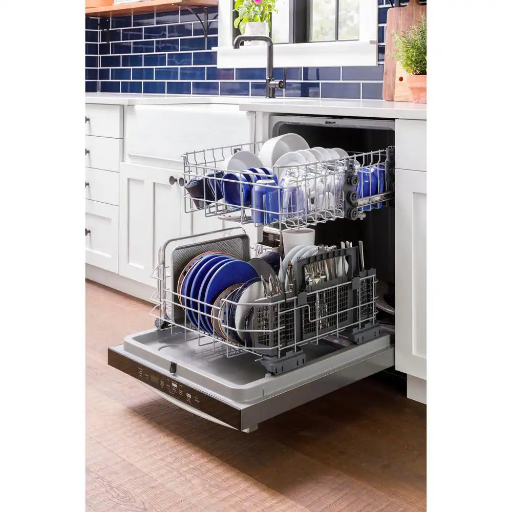 24 In. Built-In Tall Tub Top Control Stainless Steel Dishwasher W/Sanitize, Dry Boost, 52 Dba