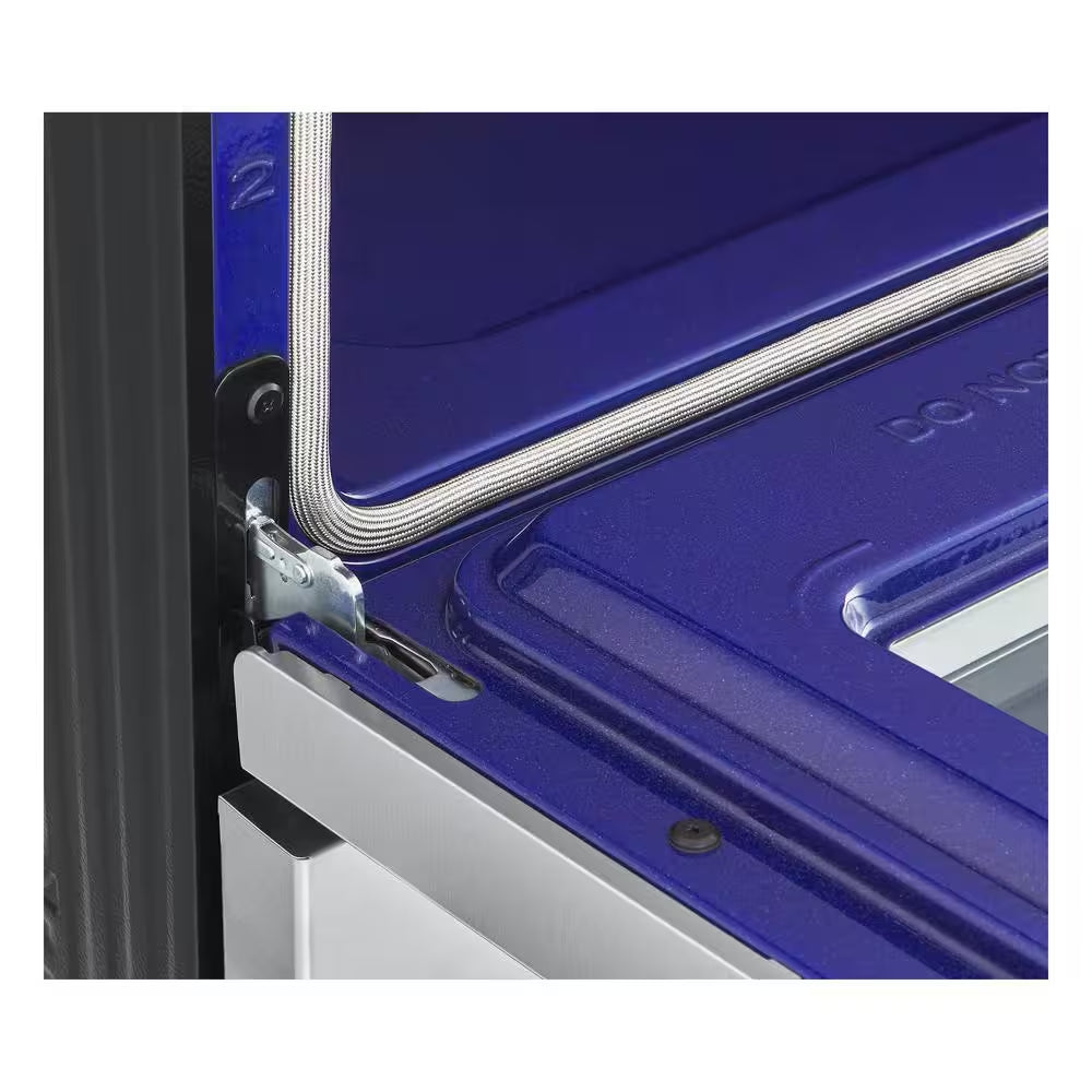 6.3 Cu. Ft. 30 in Smart Probake Slide-In Dual Fuel Range with Gas Stove and Electric Oven in Printproof Stainless Steel