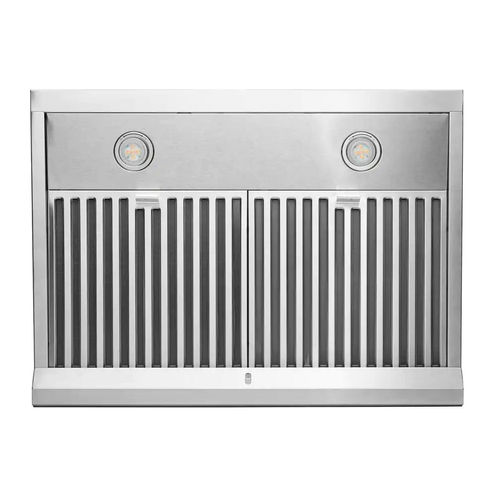30 In. Ducted under Cabinet Range Hood with 3-Way Venting Changeable LED Powerful Suction in Stainless Steel