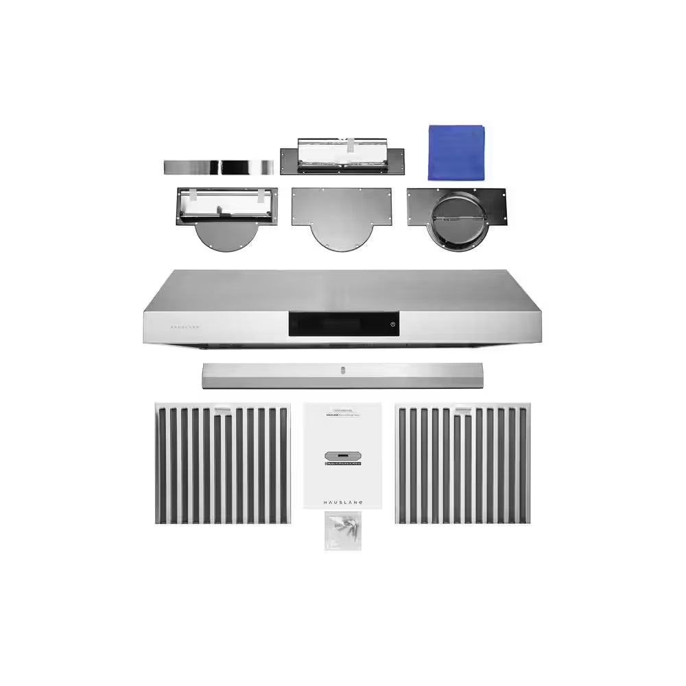 30 In. Ducted under Cabinet Range Hood with 3-Way Venting Changeable LED Powerful Suction in Stainless Steel