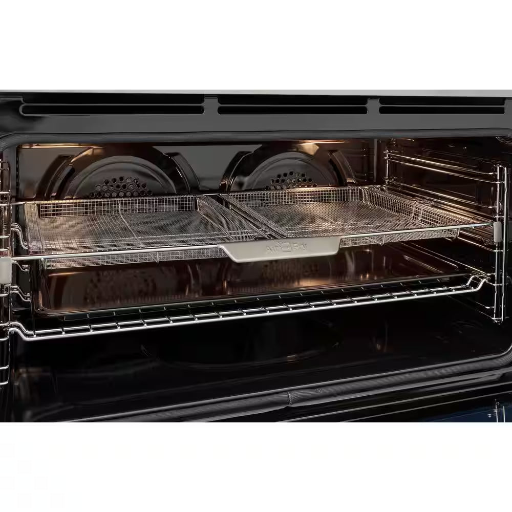 Gallery 36 In. 6-Burner Slide-In Dual Fuel Range in Stainless Steel with Total Convection and Air Fry