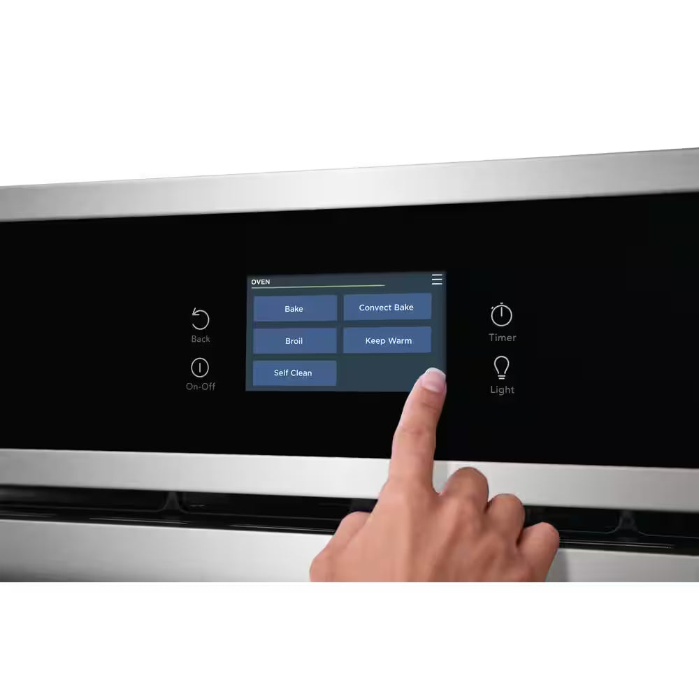 27 In. Single Electric Built-In Wall Oven with Convection in Stainless Steel