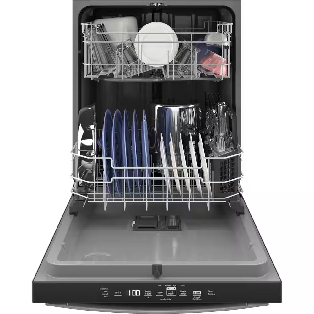 24 In. Built-In Tall Tub Top Control Stainless Steel Dishwasher W/Sanitize, Dry Boost, 52 Dba