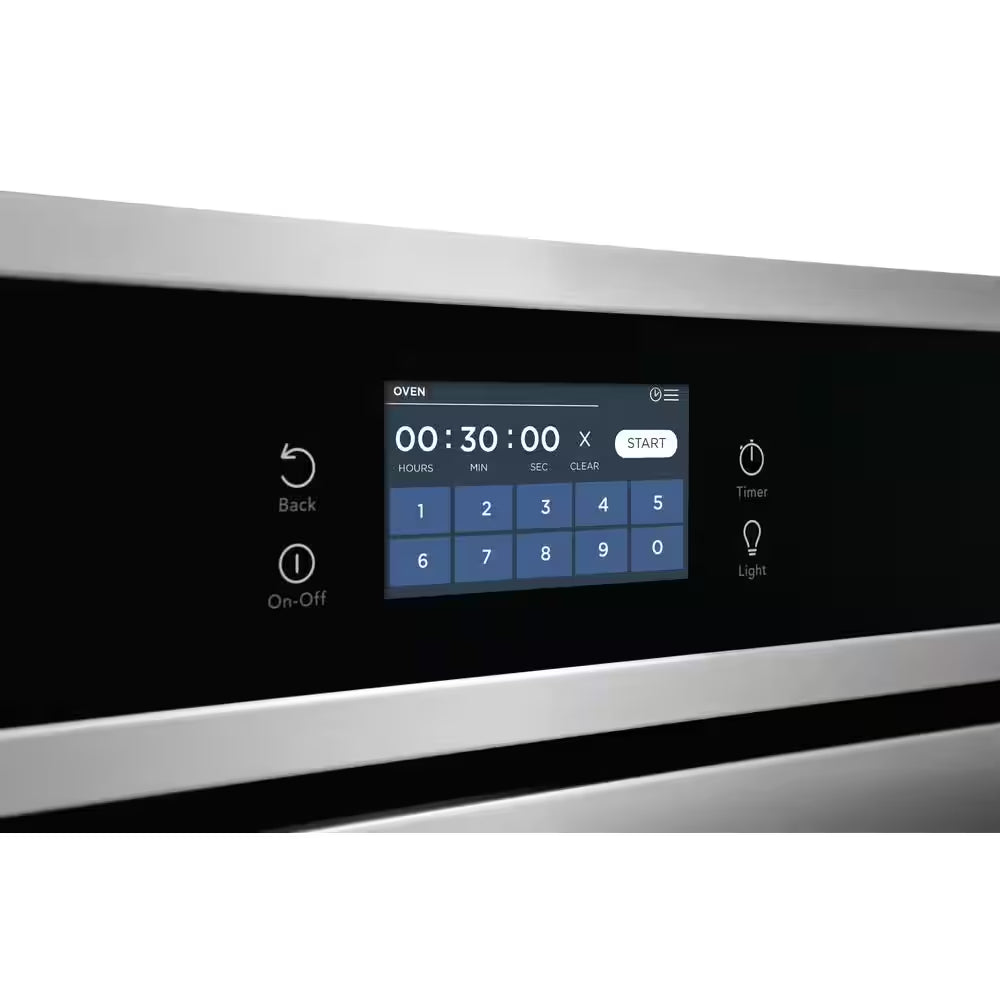 30 In. Single Electric Built-In Wall Oven with Convection in Stainless Steel