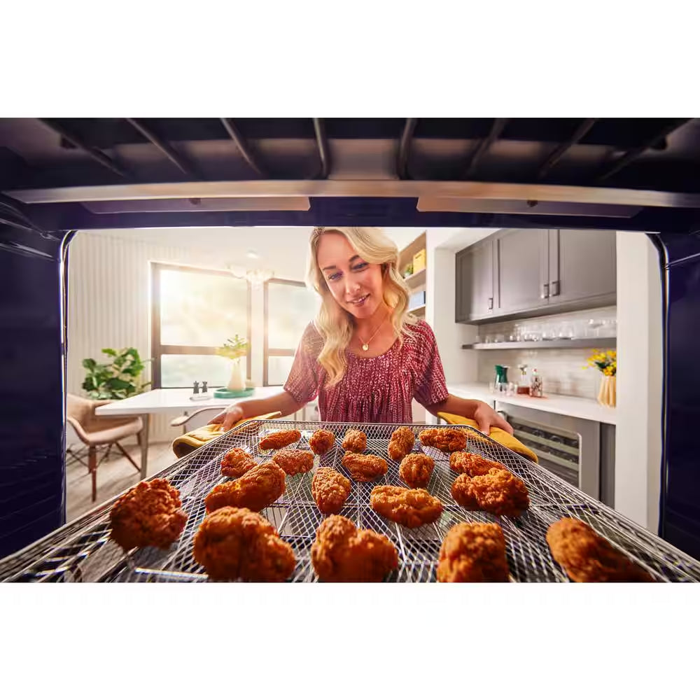 27 In. Electric Wall Oven and Microwave Combo in Stainless Steel with Air Fry Mode