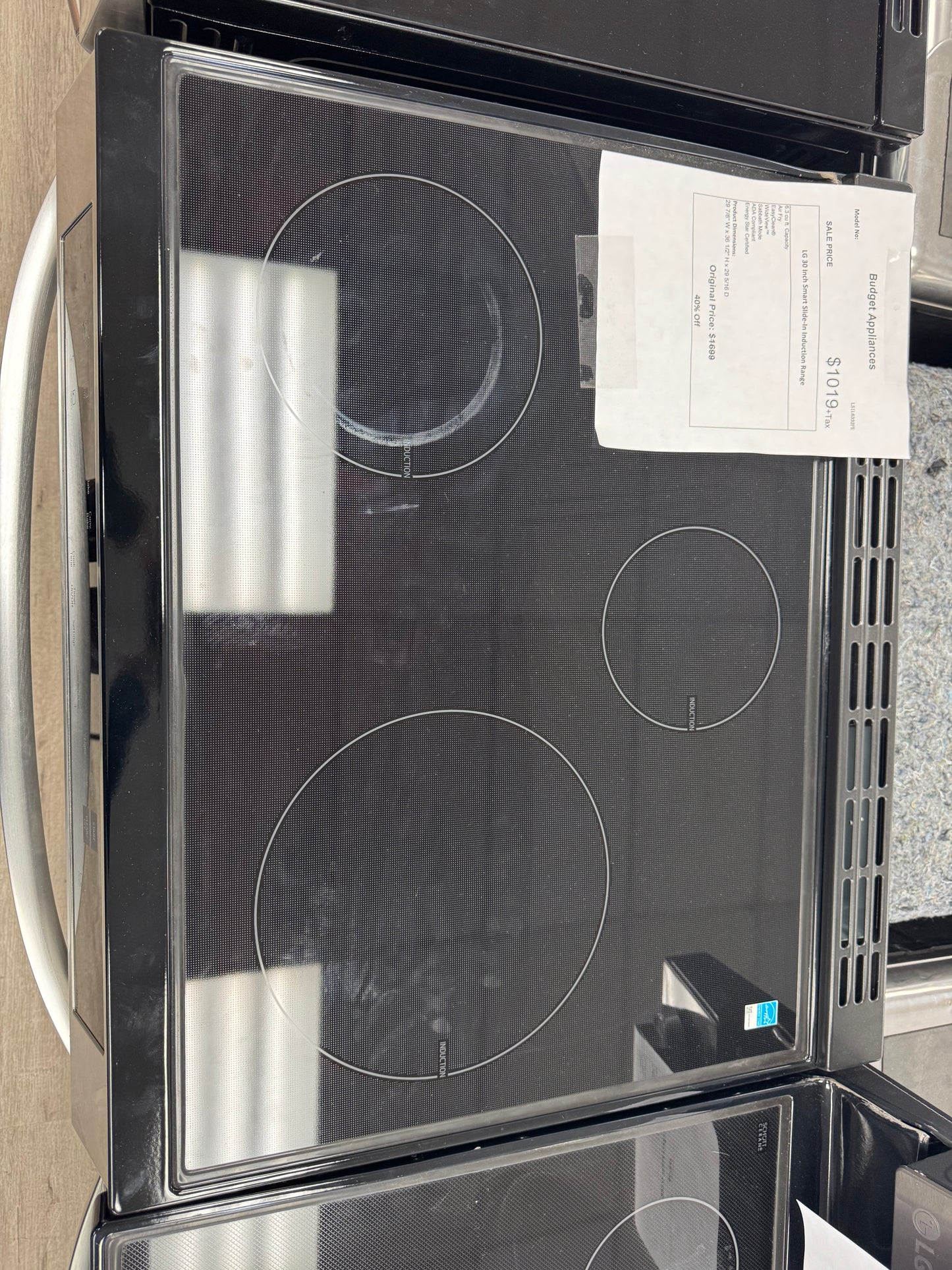 LG 30 Inch Smart Slide -In Induction Range