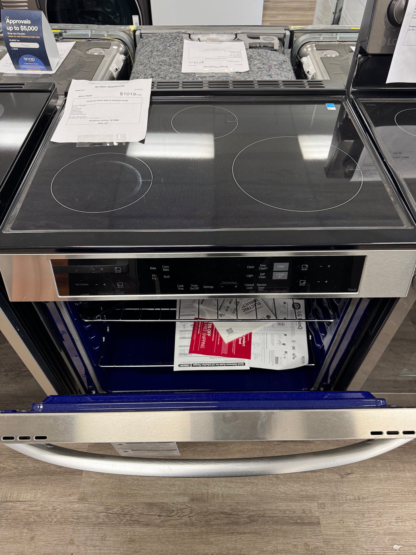 LG 30 Inch Smart Slide -In Induction Range