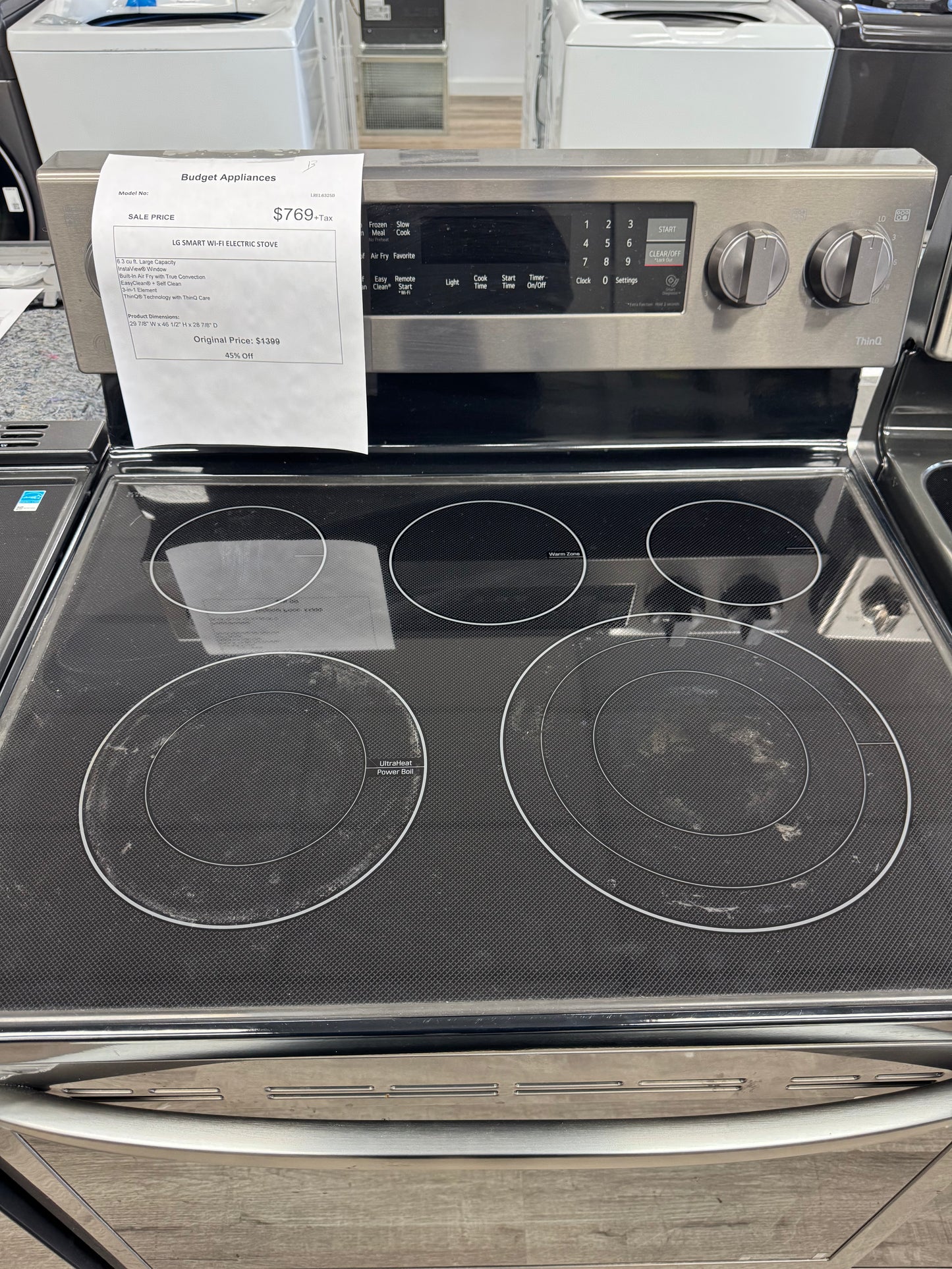 LG Smart Wi-Fi Electric Stove