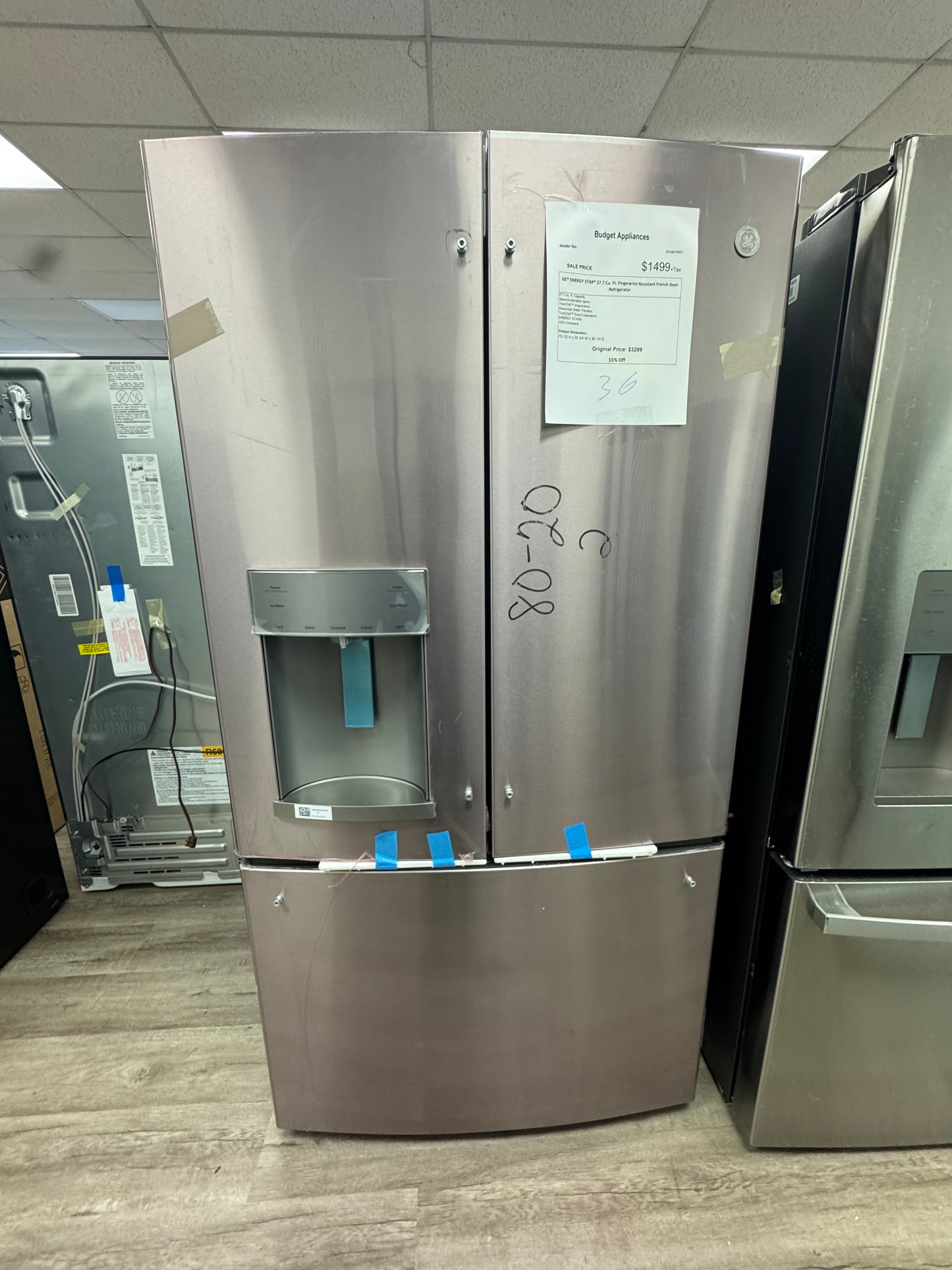 GE Energy Star 27.7 Cu. Ft. Fingerprint Resistant French - Door Refrigerator