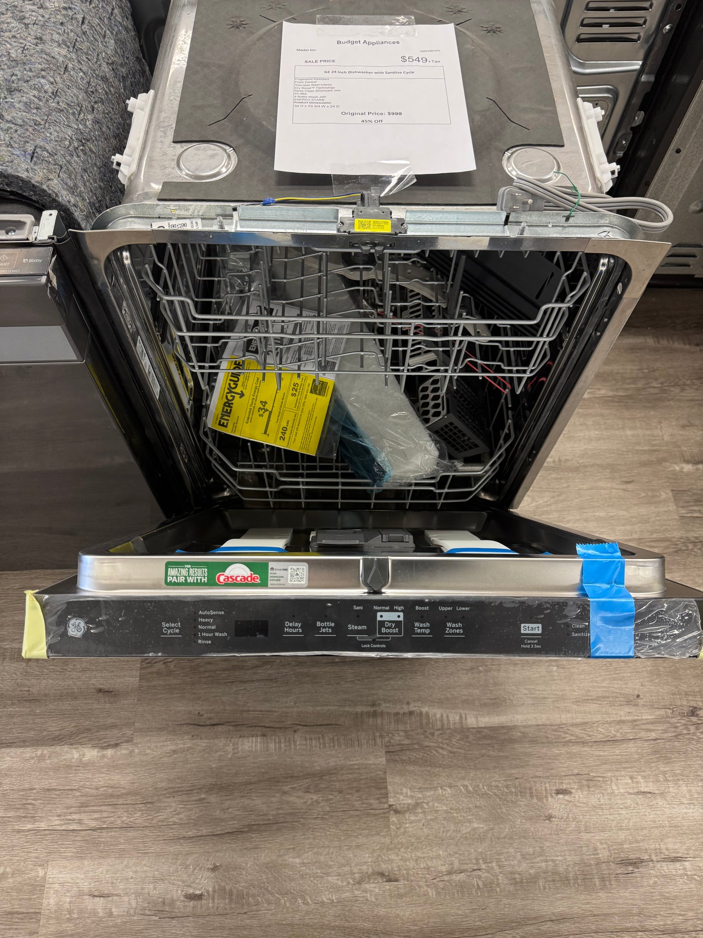GE 24 Inch Dishwasher With Sanitize Cycle