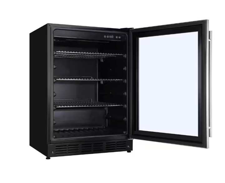 Vissani 23.4 in. 50 Bottle, 154 Can, Wine and Beverage Cooler with Stainless Steel Door