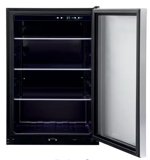 Frigidaire 22 in. Single Zone 138-12 oz Can Beverage Cooler in Stainless Steel with Digital Temperature Control