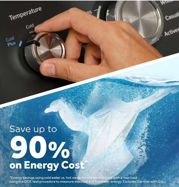 GE 4.5 cu. ft. Top Load Washer in White with Cold Plus and Wash Boost