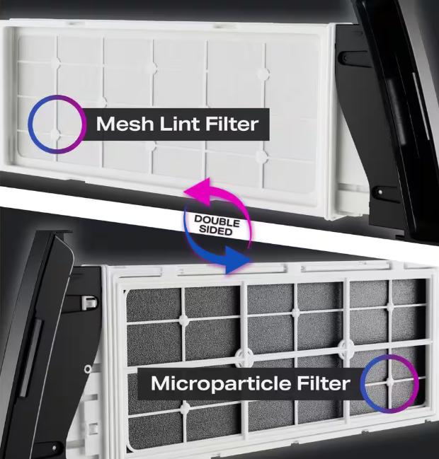 GE Profile 4.8 cu. ft. Smart UltraFast Electric Washer & Dryer Combo in Carbon Graphite with Ventless Heat Pump Technology