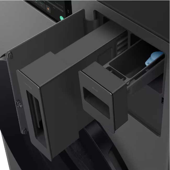 Samsung Bespoke 5.3 cu. ft. Ultra Capacity All-In-One Washer Dryer Combo with Super Speed and Ventless Heat Pump in Dark Steel