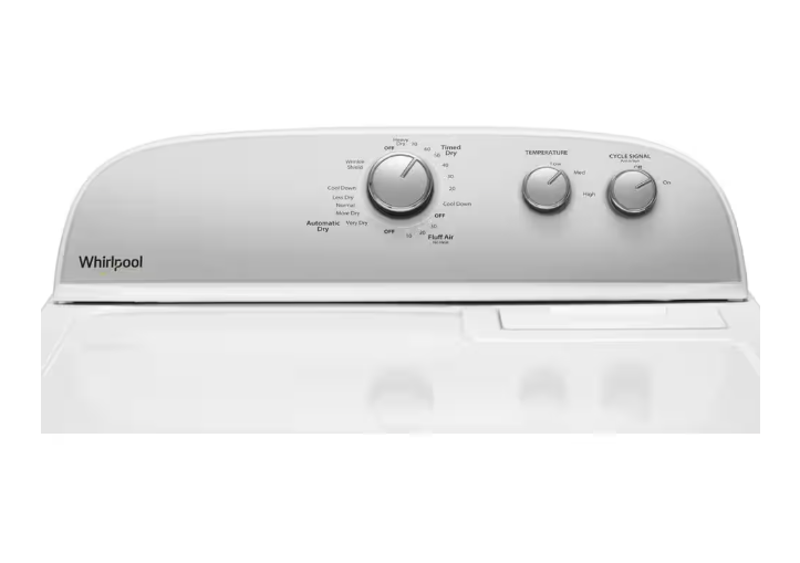 Whirlpool 7.0 cu. ft. 240-Volt White Electric vented Dryer with AUTODRY Drying System