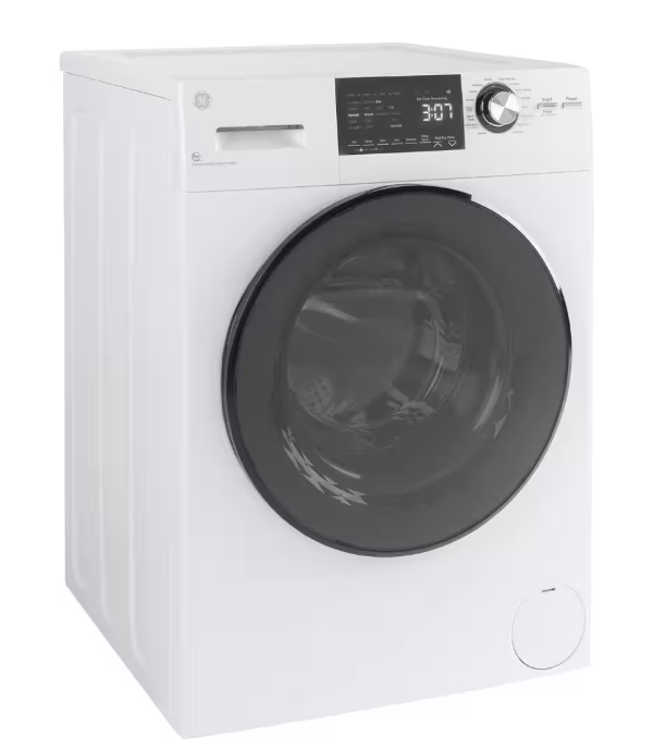 GE 2.4 cu. ft. Compact White 120-Volt Ventless Electric All-in-One Washer Dryer Combo