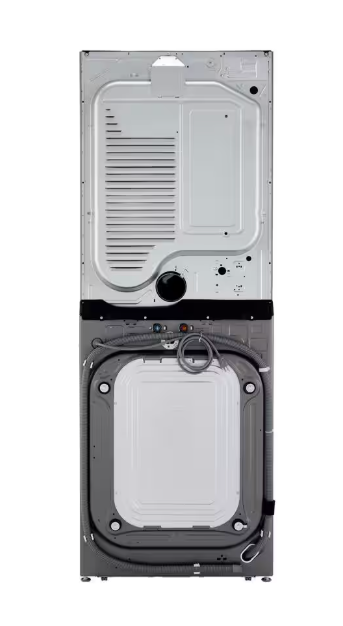 LG WashTower Stacked SMART Laundry Center 4.5 Cu.Ft. Front Load Washer & 7.4 Cu.Ft. Electric Dryer in Graphite Steel
