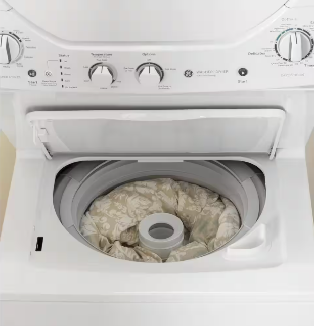 GE 2.3 cu. ft. Washer 4.4 cu. ft. Electric Dryer Combo in White