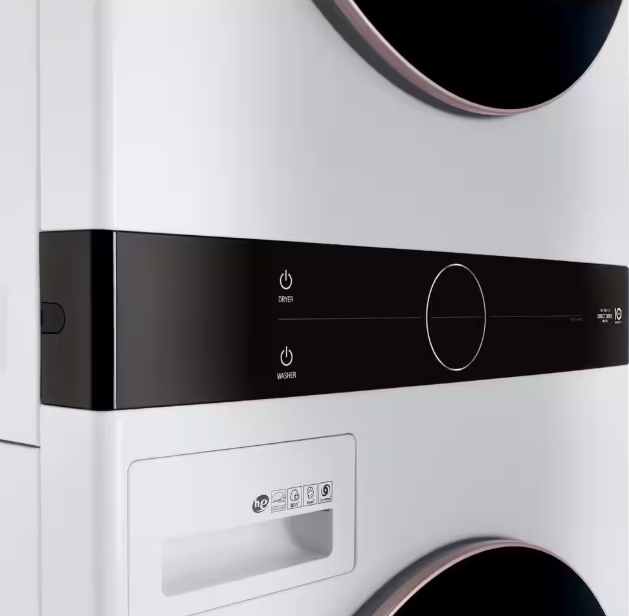LG WashTower Stacked SMART Laundry Center 4.5 Cu.Ft. Front Load Washer & 7.4 Cu.Ft. Electric Dryer in White