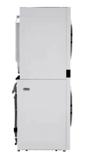 LG WashTower Stacked SMART Laundry Center 4.5 Cu.Ft. Front Load Washer & 7.4 Cu.Ft. Electric Dryer in White