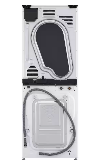 LG 2.4 cu. ft. Washer, 4.2 cu. ft. Dual Inverter Heat Pump Ventless Electric Dryer, Washtower, Center Control AIDD in White