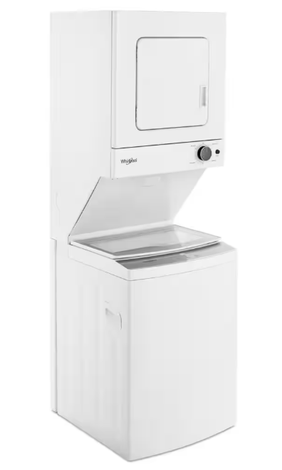 Whirlpool 1.6 cu.ft Electric Stacked Laundry Center 6 Wash cycles and AutoDry