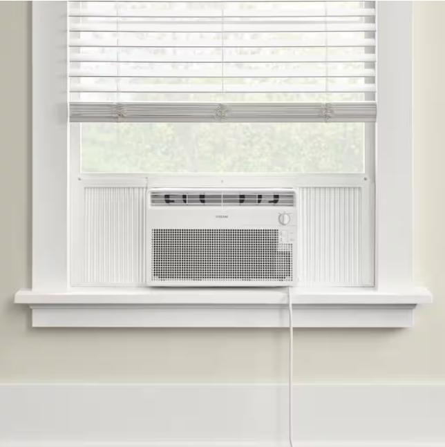 Vissani 5,000 BTU 115-Volt Window Air Conditioner for 150 sq. ft Rooms with Dehumidifier in White