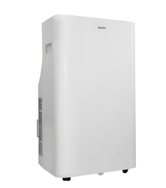 Danby 7,200 BTU Portable Air Conditioner Cools 350 Sq. Ft. with Remote Control in White