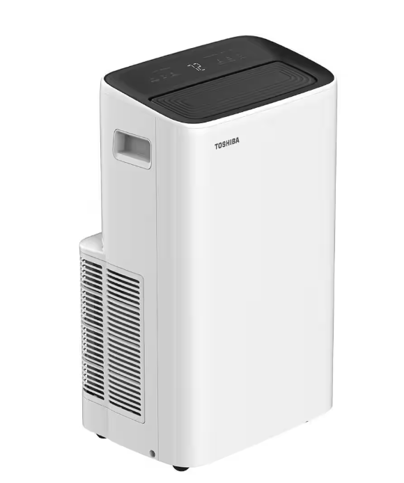 Toshiba 6,000 BTU Portable Air Conditioner Cools 250 Sq. Ft. with Dehumidifier and Remote Control in White