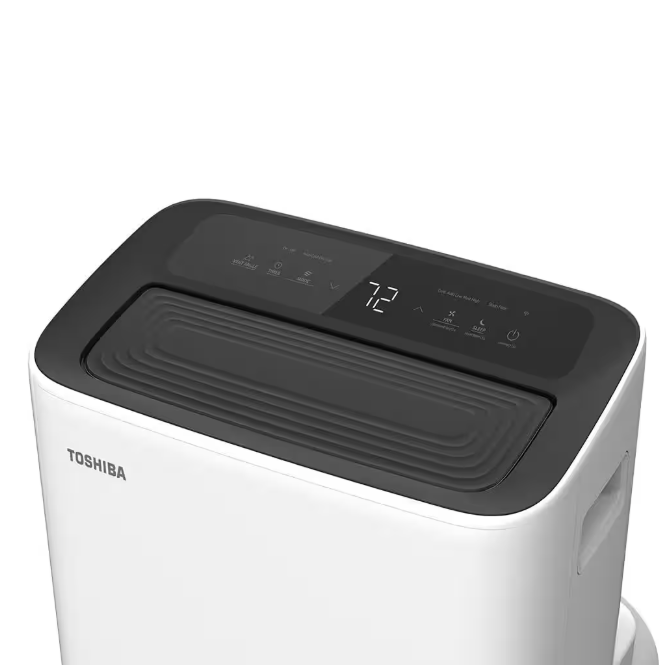 Toshiba 6,000 BTU Portable Air Conditioner Cools 250 Sq. Ft. with Dehumidifier and Remote Control in White