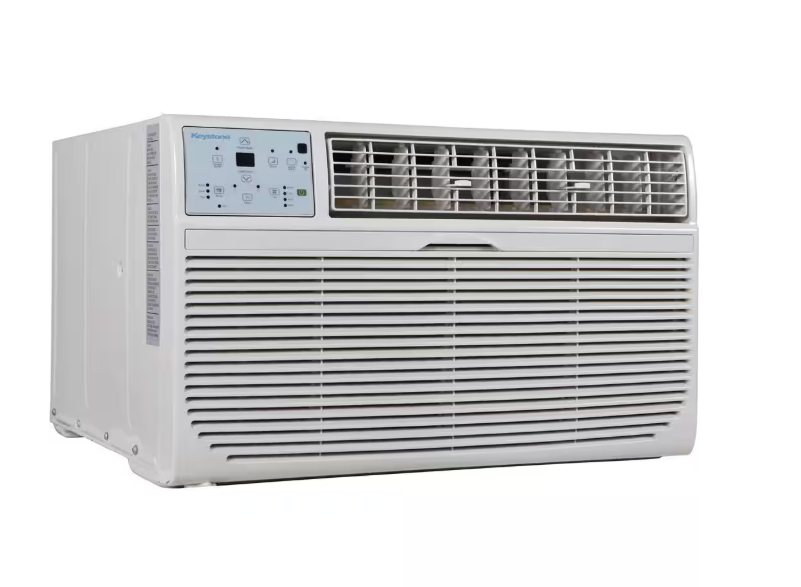 Keystone 10,000 BTU 230V Through-The-Wall AC Remote Dehumidifier Sleep Mode 24H Timer for Rooms up to 450 sq. ft.