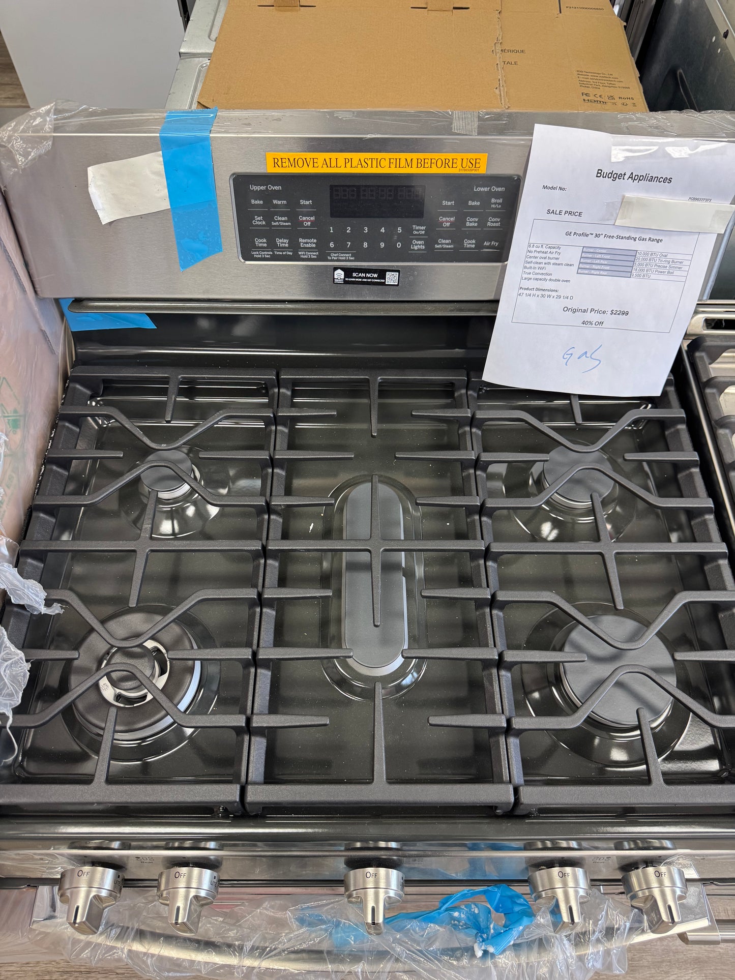 GE Profile 30'' Free- Standing Gas Range