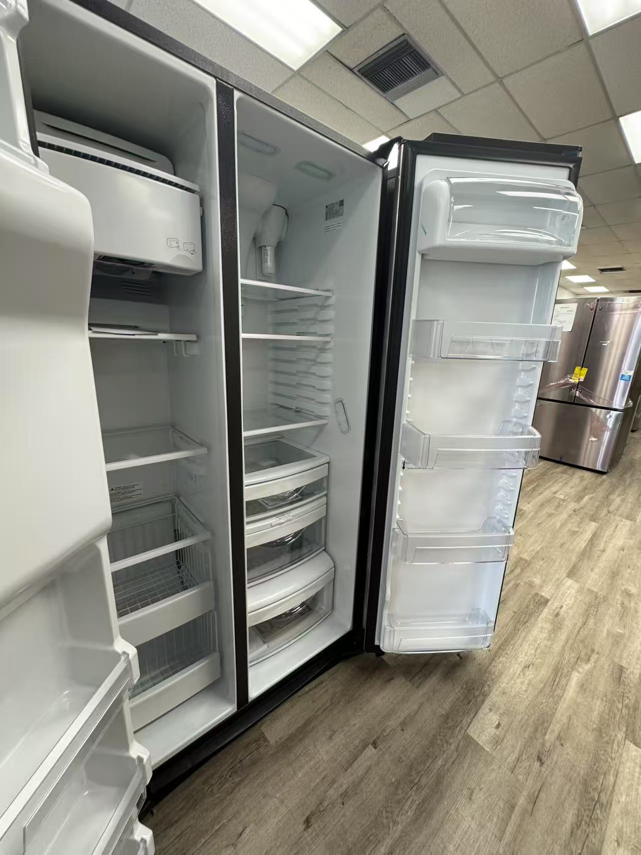 GE 21.8 Cu. Ft. Counter - Depth Fingerprint Resistant Side-By-Side Refrigerator