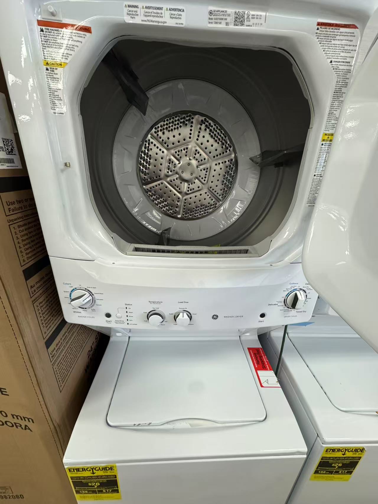 GE ELECTRIC LAUNDRY CENTER