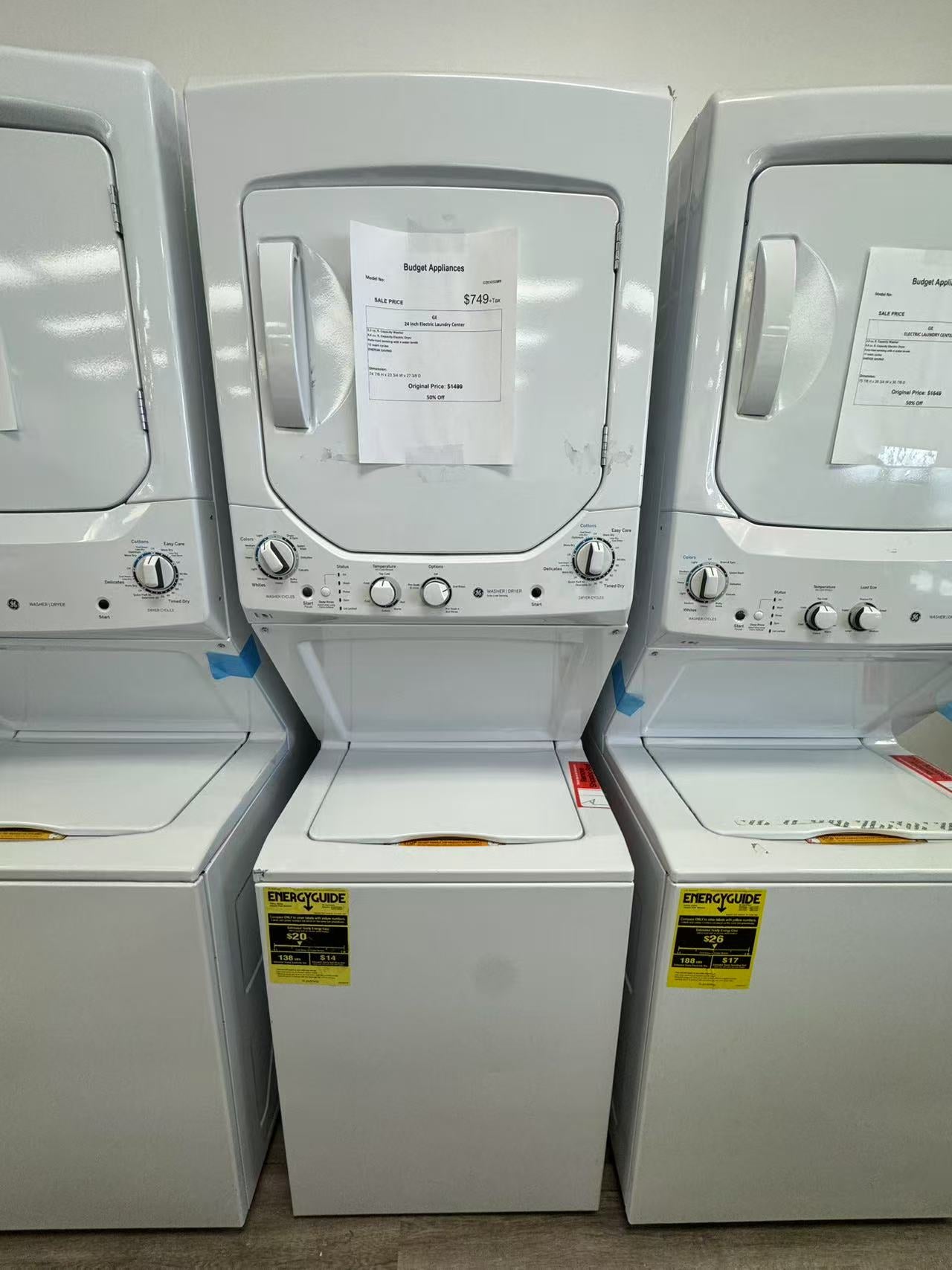 GE 24 Inch Electric Laundry Center