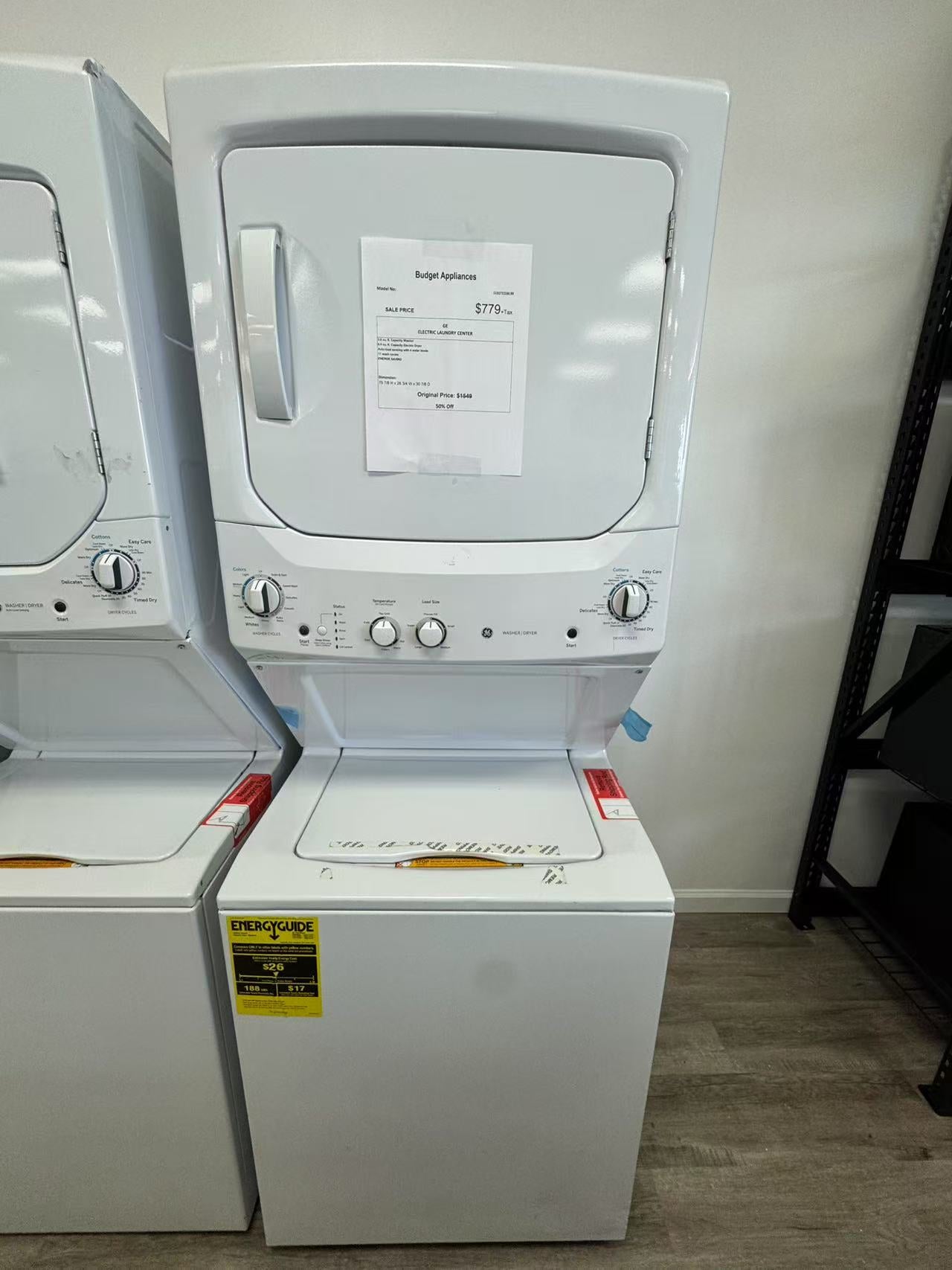 GE ELECTRIC LAUNDRY CENTER