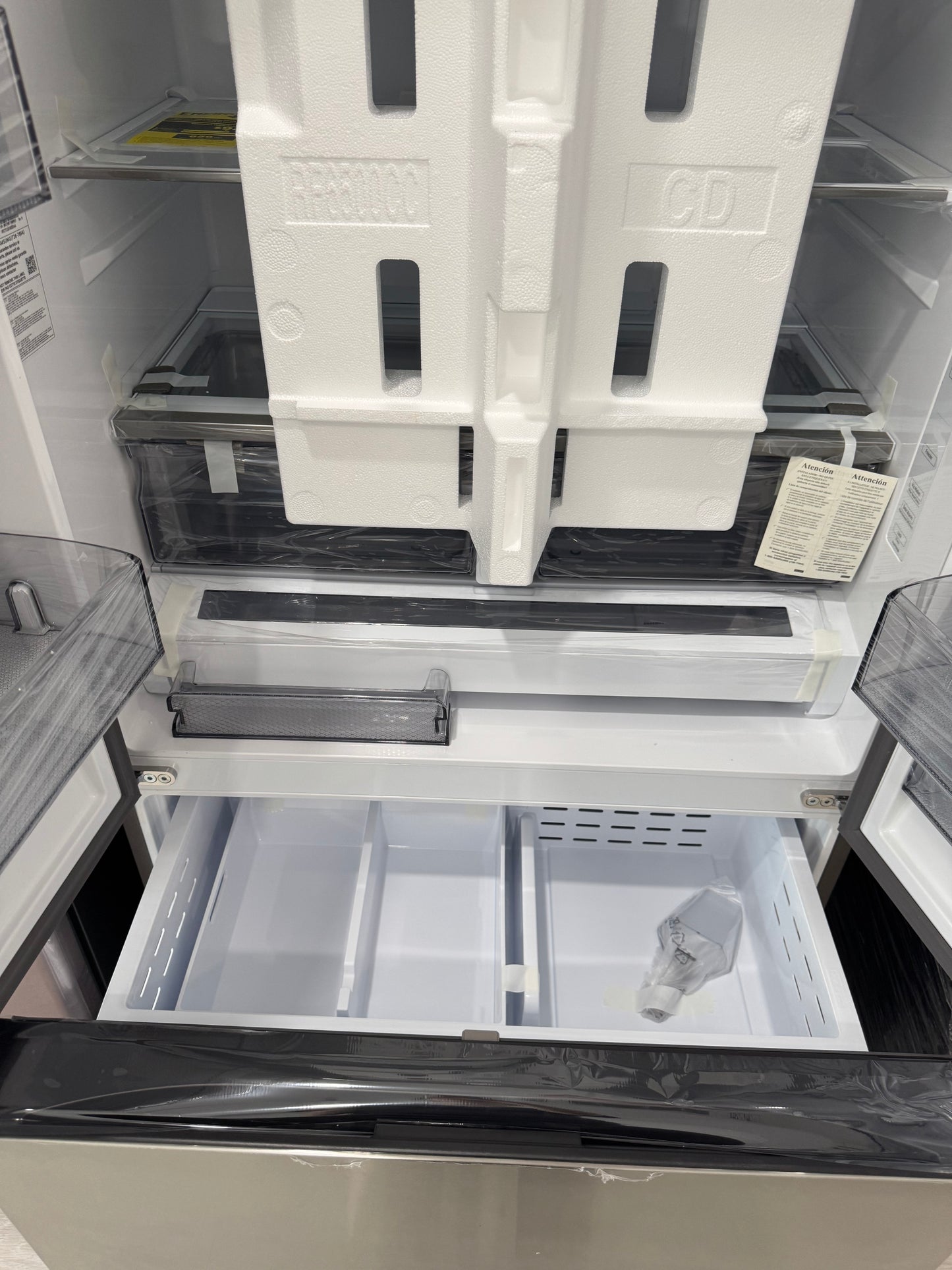 Samsung 27 cu. ft. Mega Capacity Counter Depth 3-Door French Door Refrigerator with Dual Auto Ice Maker in Stainless Steel