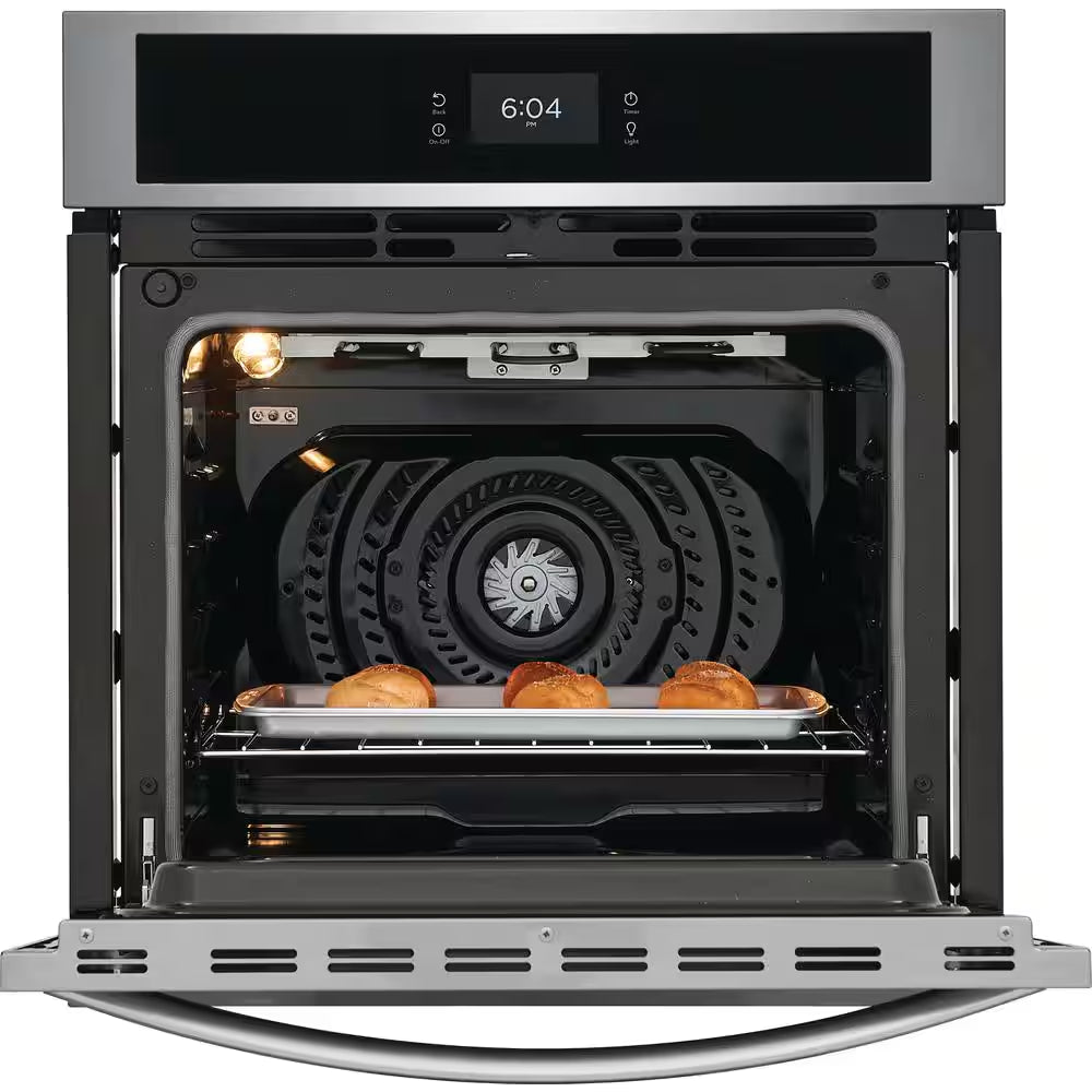 27 In. Single Electric Built-In Wall Oven with Convection in Stainless Steel