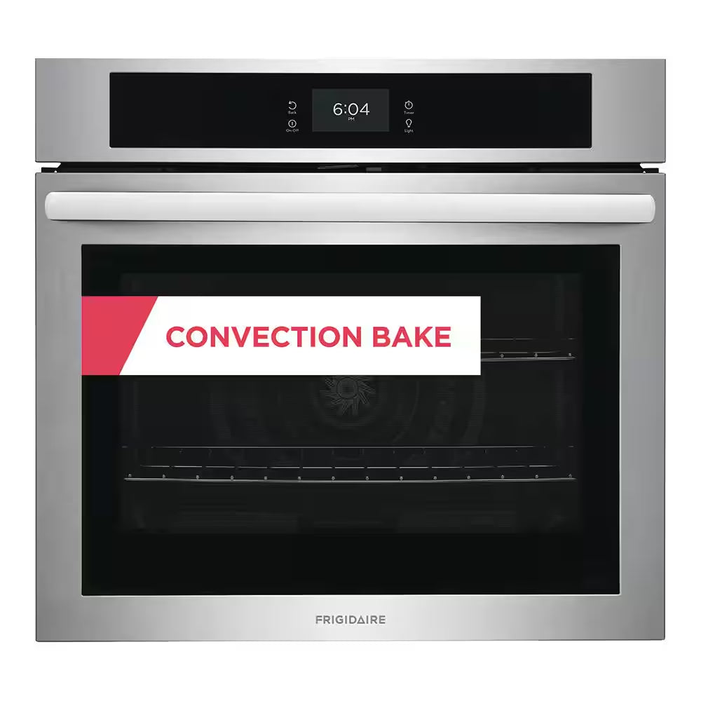 30 In. Single Electric Built-In Wall Oven with Convection in Stainless Steel