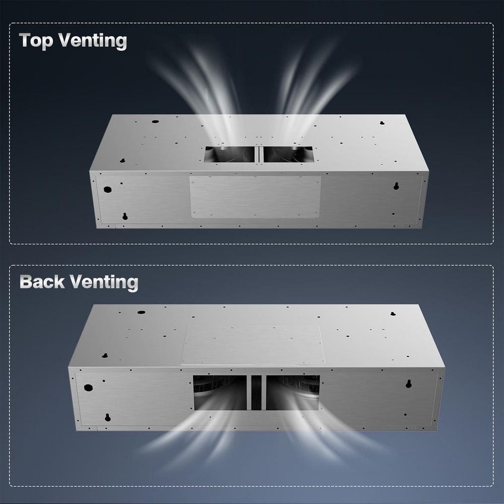 30 In. 900 CFM Ducted under Cabinet Range Hood in Black Stainless Steel with 2 -Way Venting and LED