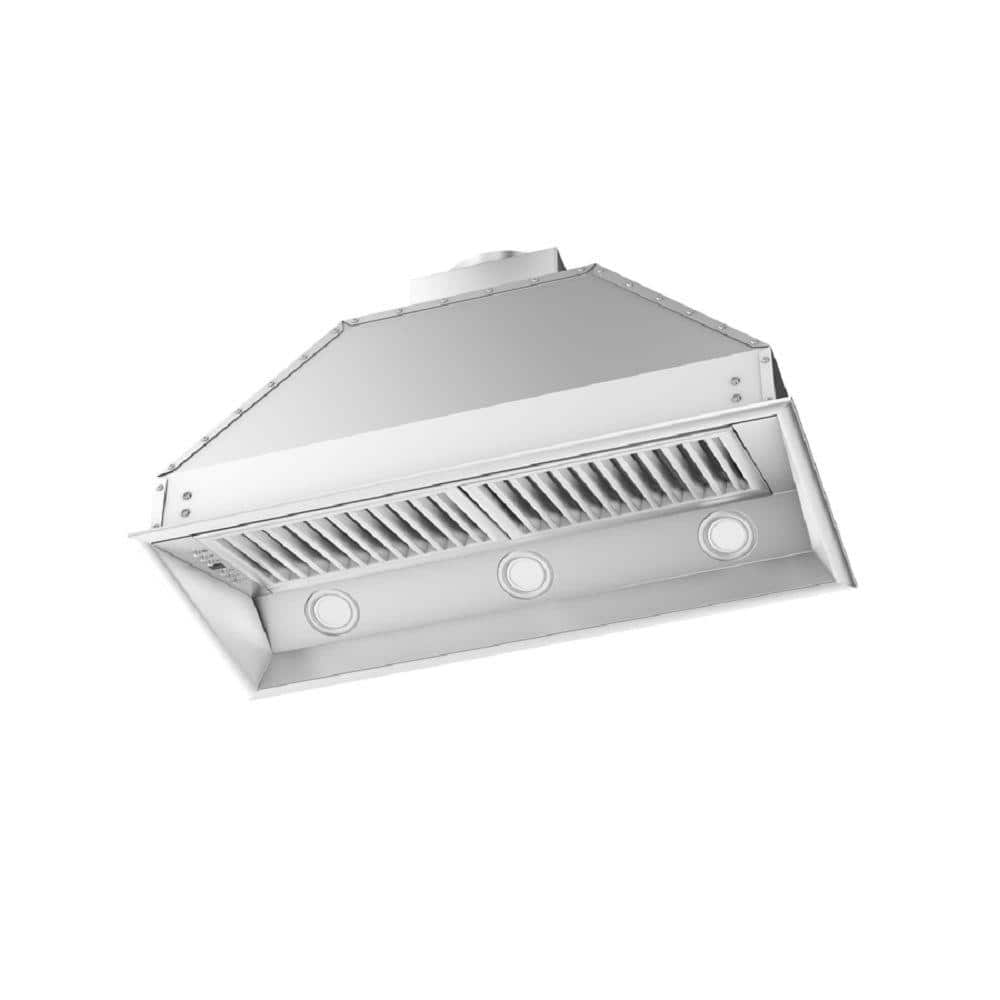 34 In. 700 CFM Ducted Range Hood Insert in Stainless Steel