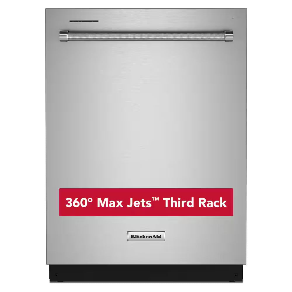 24 In. Printshield Stainless Steel Top Control Built-In Tall Tub Dishwasher with Stainless Steel Tub, 44 Dba
