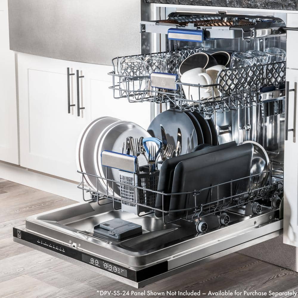 Tallac Series 24 In. Top Control 8-Cycle Tall Tub Panel Ready Dishwasher with 3Rd Rack & Stainless Steel Tub