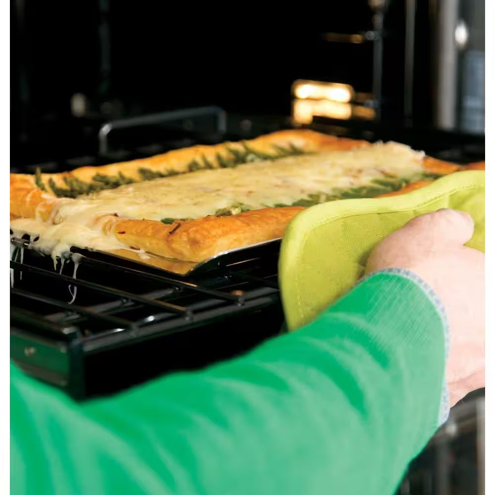 27 In. Double Electric Wall Oven with Built-In Microwave in Stainless Steel