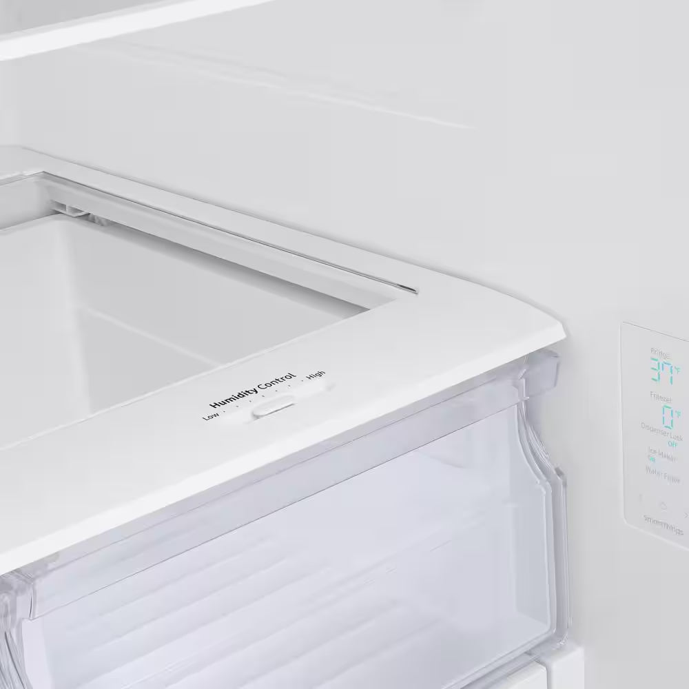 22 Cu. Ft. 3-Door French Door Smart Refrigerator with Water Dispenser in Fingerprint Resistant Stainless Steel