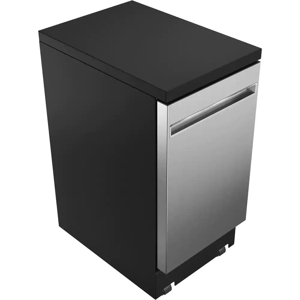 18 In. Stainless Steel Portable Dishwasher with Sanitize Cycle and 52 Dba