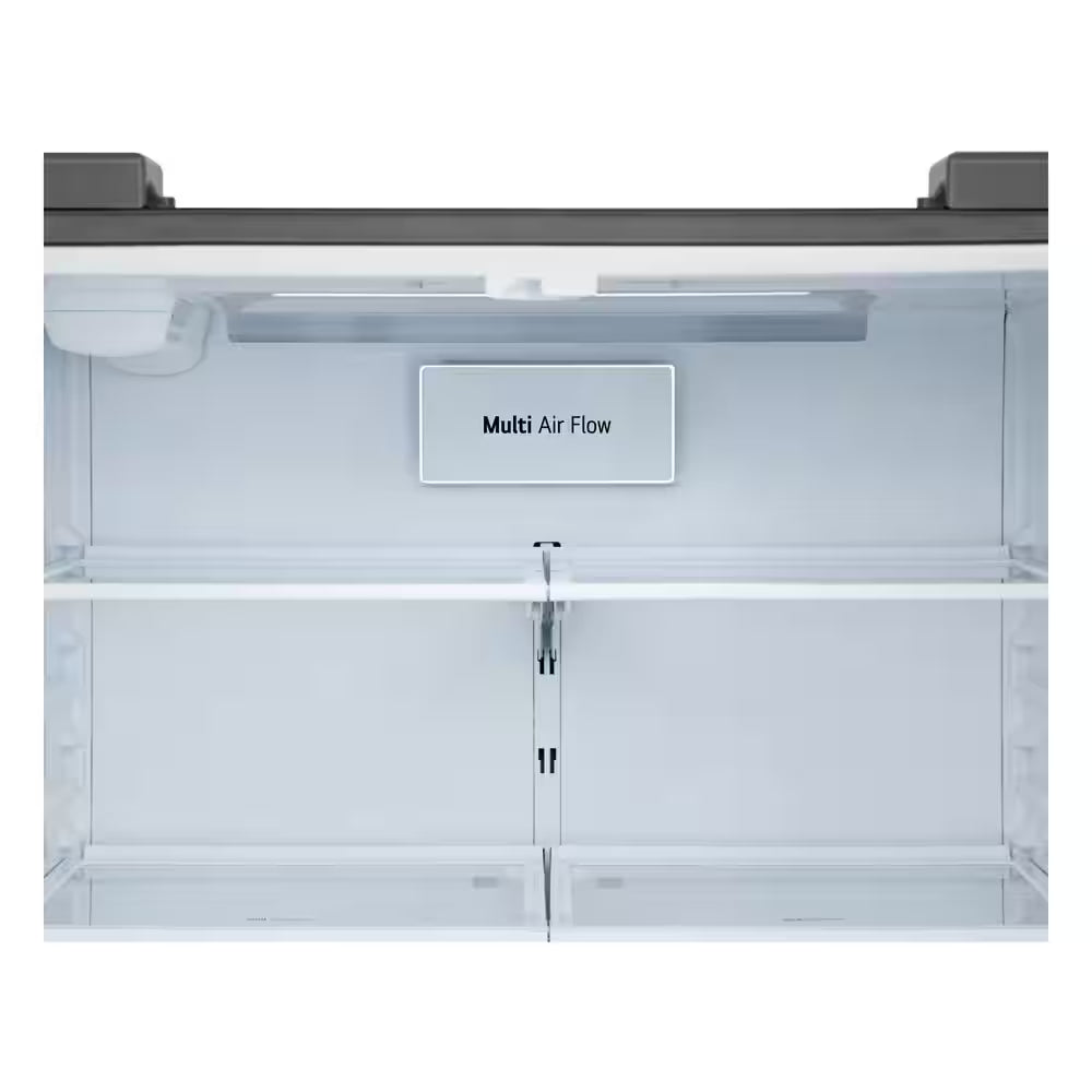 33 In. 25.1 Cu. Ft. Standard Depth French Door Refrigerator in Print Proof Stainless Steel with Filtered Ice and Water
