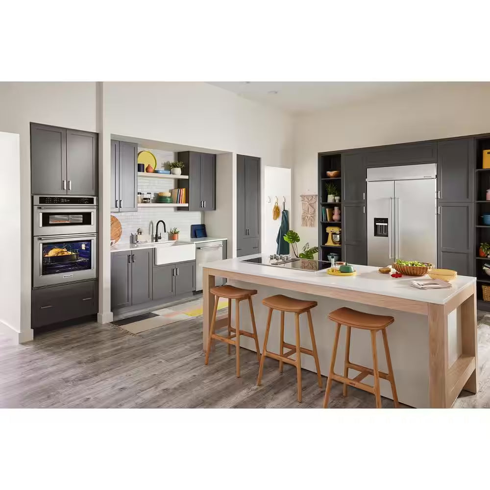 27 In. Electric Wall Oven and Microwave Combo in Stainless Steel with Air Fry Mode